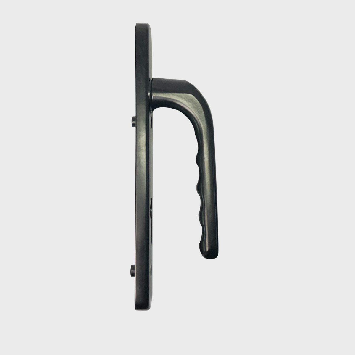 CPS Aluminium Lever Handle (Black Colour) with Backplate (CPS LH400B) — Door & Window Systems