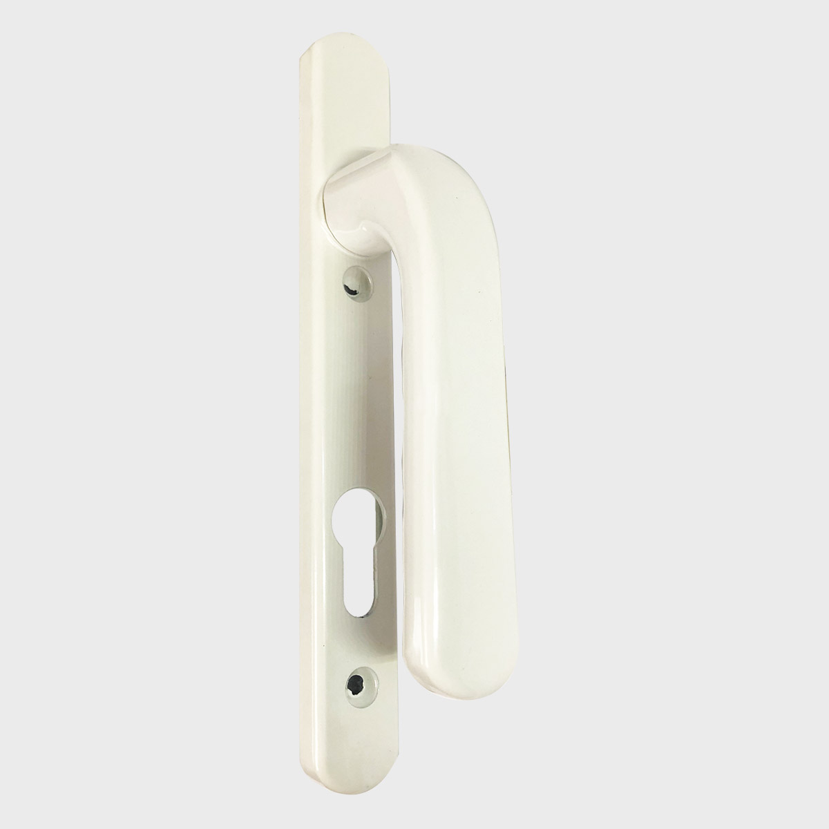 CPS Aluminium Lever Handle (White Colour) with Backplate (CPS LH400W) — Door & Window Systems